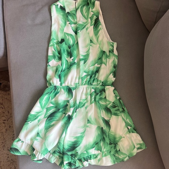 Show Me Your Mumu Riri Romper in Polo Lounge Palm - Picture 2 of 4